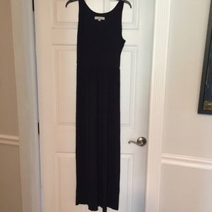 LOFT- Open Back Navy Maxi Dress- SMALL